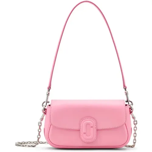 Rosa Leder-Schultertasche mit Kette - Marc Jacobs - Modalova