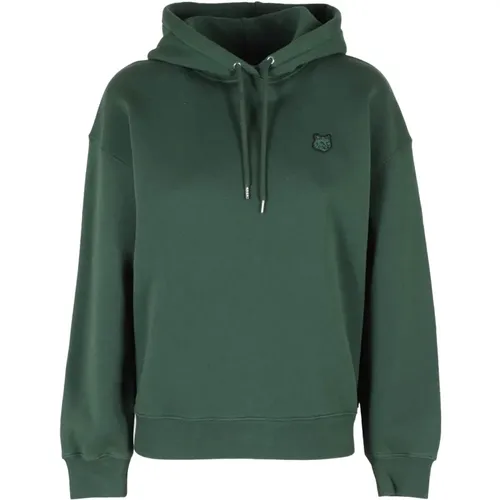 Fuchskopf Patch Hoodie , Damen, Größe: L - Maison Kitsuné - Modalova