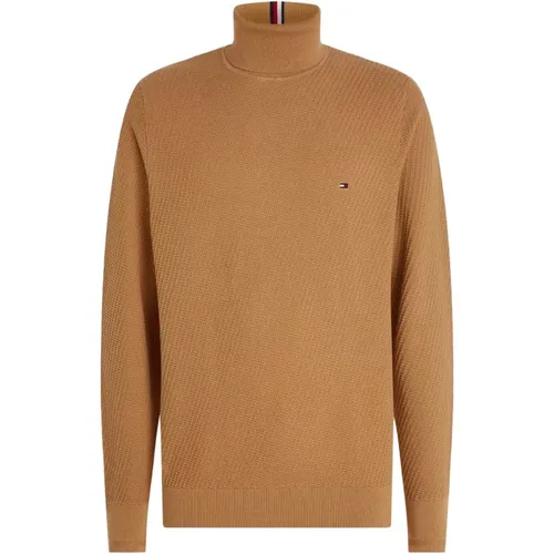 Herren Rollkragenpullover aus Baumwolle , Herren, Größe: S - Tommy Hilfiger - Modalova