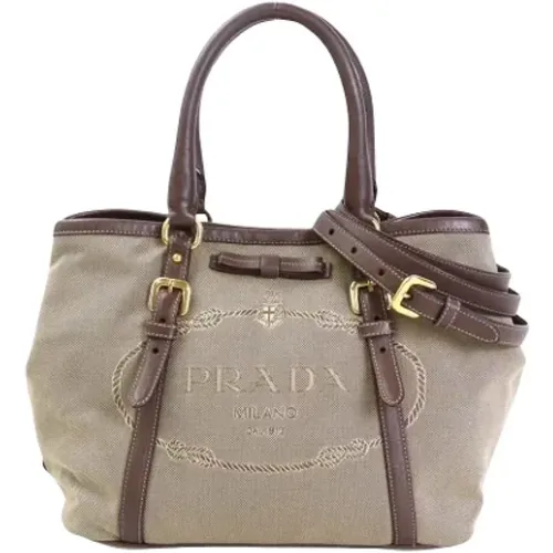 Pre-owned Canvas prada-bags , female, Sizes: ONE SIZE - Prada Vintage - Modalova