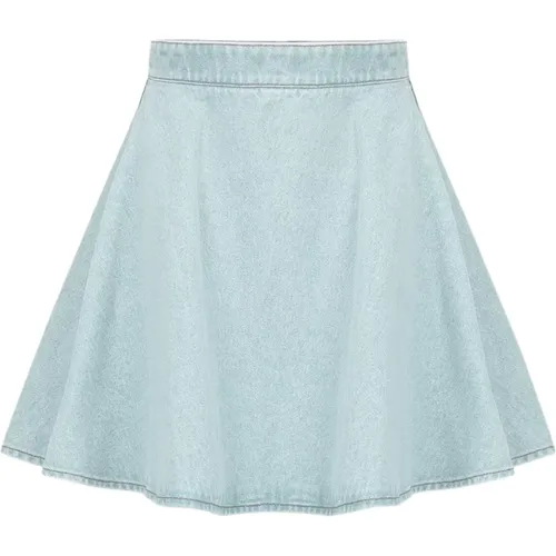 Light Denim Flared Mini Skirt , female, Sizes: XL, S, XS, L, 2XL, M - Nina Ricci - Modalova