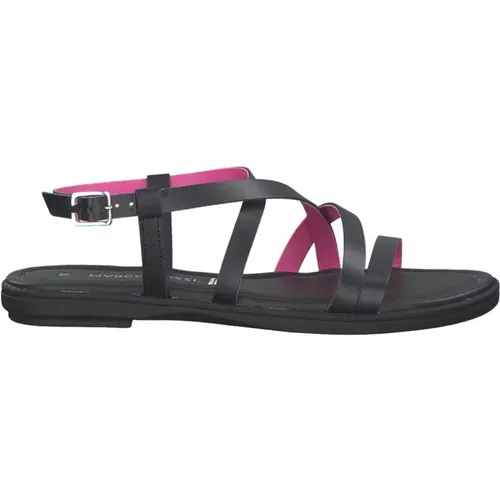 Flat Sandalen , Damen, Größe: 38 EU - marco tozzi - Modalova