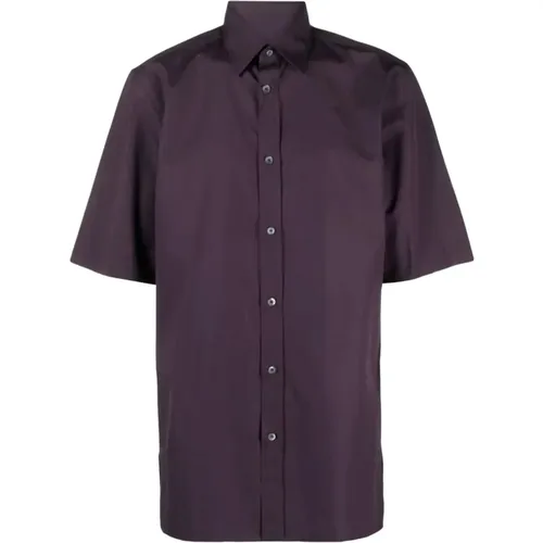 Mauve Kurzarmhemd , Herren, Größe: 3XL - Maison Margiela - Modalova