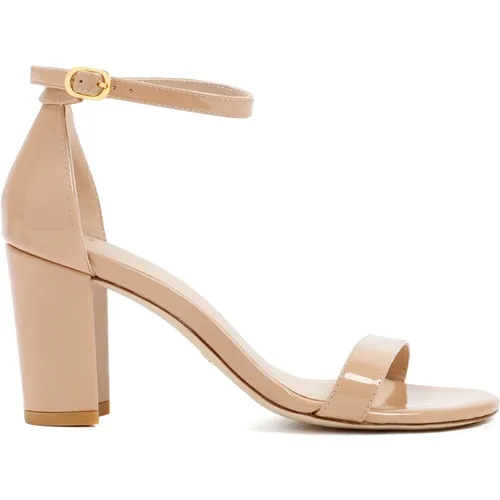 Leather Nearlynude Sandals , female, Sizes: 7 UK, 3 UK - Stuart Weitzman - Modalova