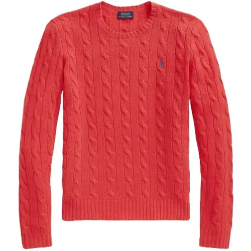 Julianna Twisted Strickpullover in Frühlingsrot , Damen, Größe: L - Polo Ralph Lauren - Modalova