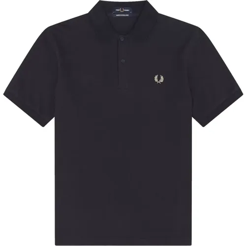 Original Plain Polo Navy / Light Oyster , Herren, Größe: S - Fred Perry - Modalova