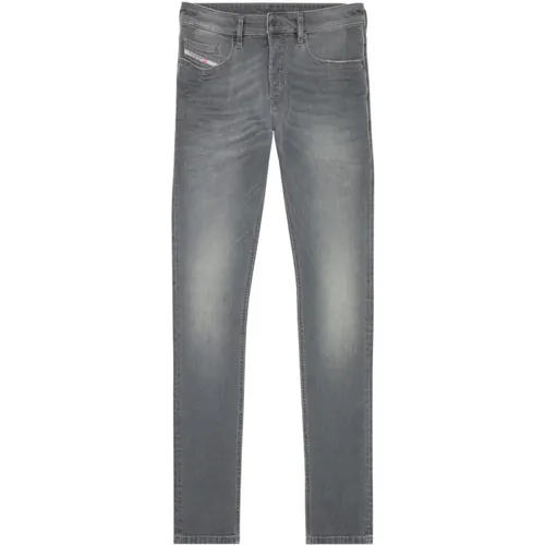 Anthrazitgraue Denim Jeans , Herren, Größe: W36 - Diesel - Modalova
