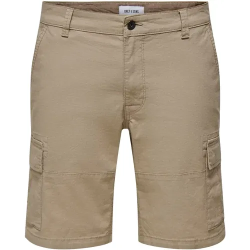 Cargo Bermuda Shorts für Männer , Herren, Größe: L - Only & Sons - Modalova