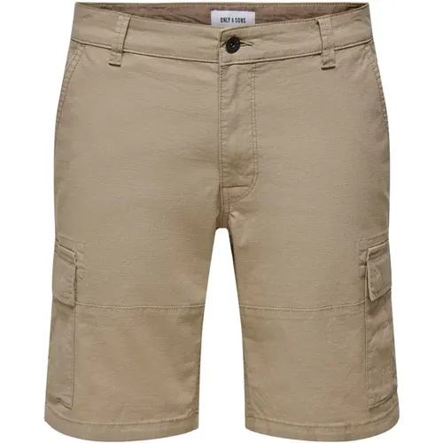 Cargo Bermuda Shorts für Männer , Herren, Größe: M - Only & Sons - Modalova