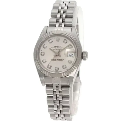 Pre-owned Stainless Steel watches , female, Sizes: ONE SIZE - Rolex Vintage - Modalova