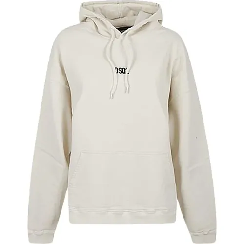 Long Sleeve Hooded Sweatshirt , male, Sizes: S, L, M - Dsquared2 - Modalova