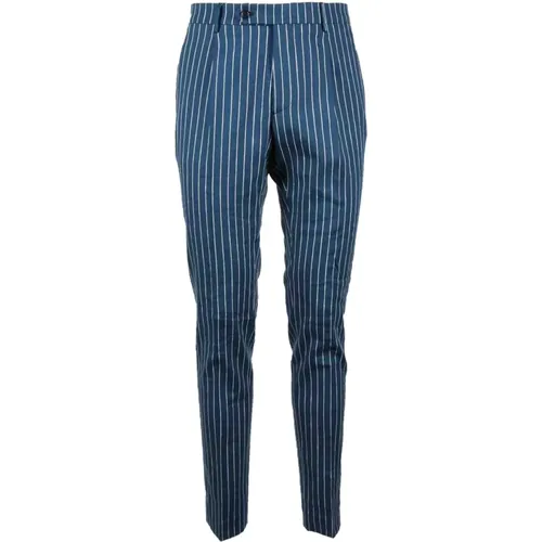 Leinen Stretch Hose , Herren, Größe: XL - Berwich - Modalova