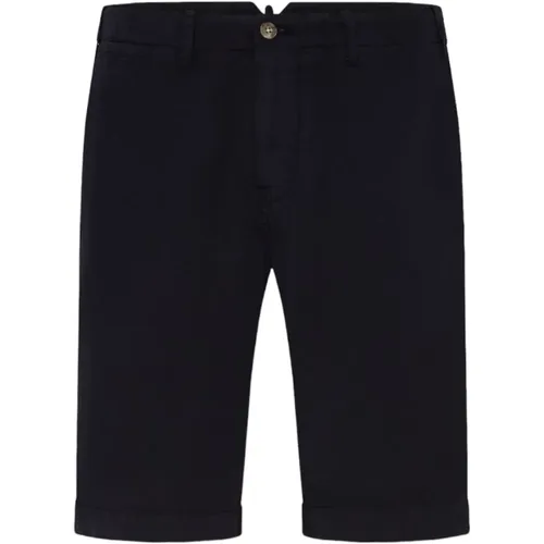 Marineblau Leinenmischung Sommer Shorts , Herren, Größe: L - Oscar Jacobson - Modalova