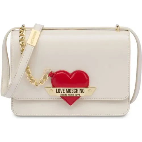 Stylish Ivory Bags for Women , female, Sizes: ONE SIZE - Love Moschino - Modalova