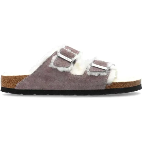 Slides Arizona Shearling , Damen, Größe: 37 EU - Birkenstock - Modalova