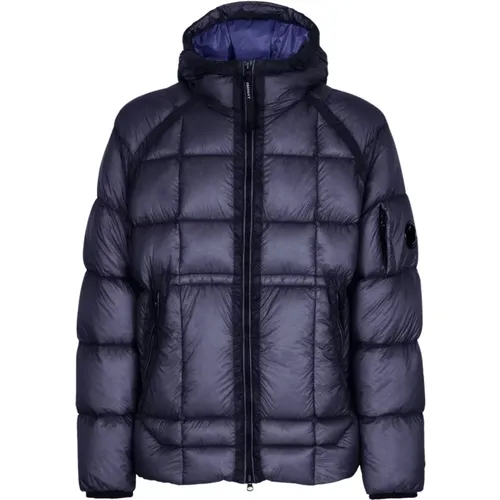 Marineblaue Daunenjacke , Herren, Größe: 2XL - C.P. Company - Modalova