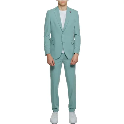 Grüner Anzug mit Reverskragen für Männer , Herren, Größe: M - Mulish - Modalova