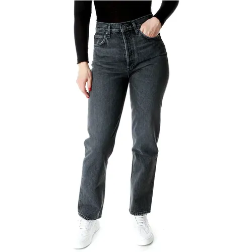 S Pinch Highwaist Straight Fit Jeans , Damen, Größe: W24 - Agolde - Modalova
