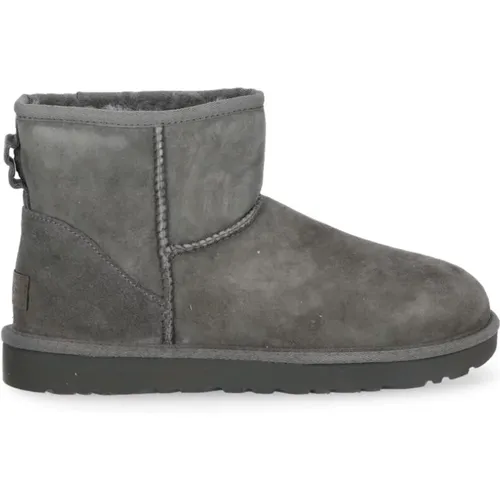 Graue Wildleder Stiefeletten Lammfell Futter , Damen, Größe: 39 EU - Ugg - Modalova