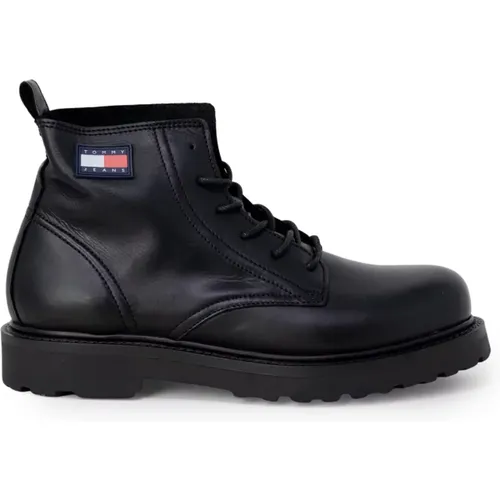 Herren Gummi Schnürstiefel , Herren, Größe: 40 EU - Tommy Jeans - Modalova