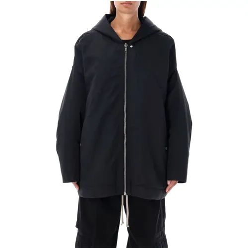 Hooded Peter Outerwear Aw24 , female, Sizes: S - Rick Owens - Modalova