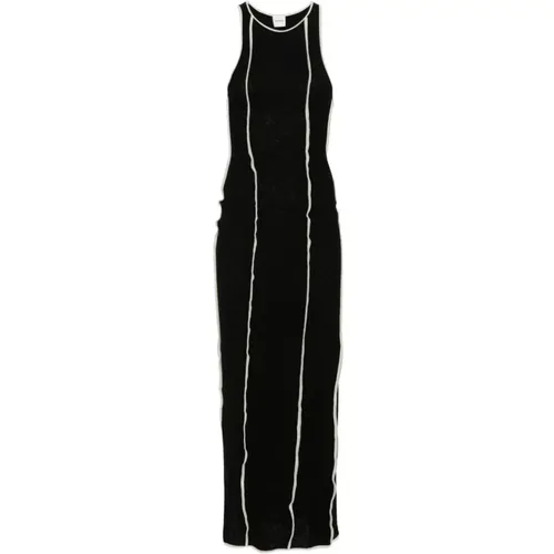 Long Dress with Visible Stitching , female, Sizes: XS - Nanushka - Modalova