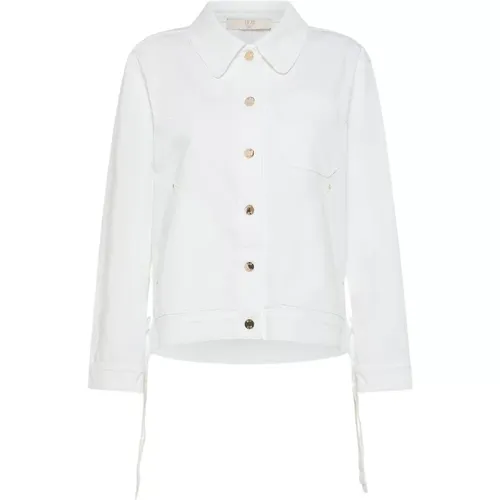 Cotton Bull Lapel Collar Jacket , female, Sizes: M, XS - Seventy - Modalova