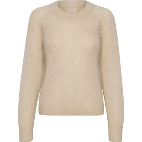 Soft Knit Round Neck Sweater , female, Sizes: S, L - Part Two - Modalova