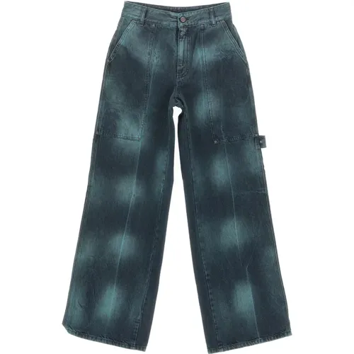 Tie Dye Workwear Wide Jeans - Stella Mccartney - Modalova