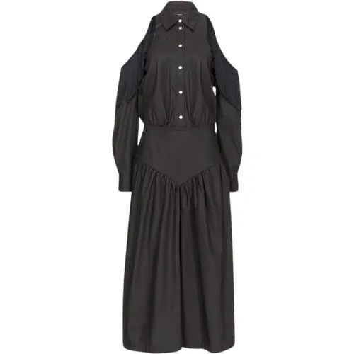 Maxikleid mit Off-Shoulder und Fransen , Damen, Größe: 2XS - pinko - Modalova