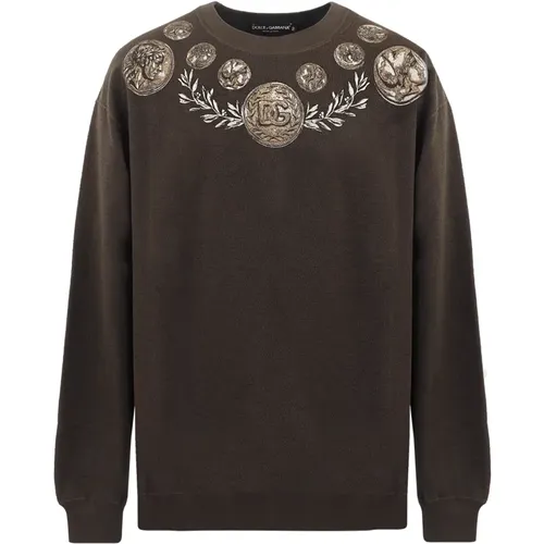 Sweatshirts , male, Sizes: L, M - Dolce & Gabbana - Modalova
