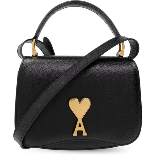 Schultertasche mit Logo , Damen, Größe: ONE Size - Ami Paris - Modalova