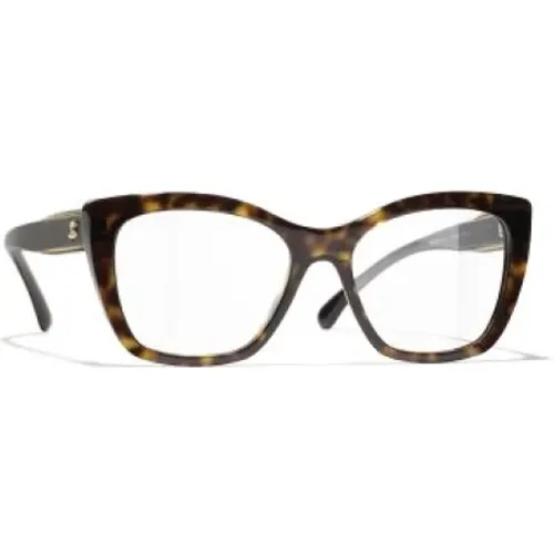 Braun/Havanna Optische Brille , Damen, Größe: 50 MM - Chanel - Modalova