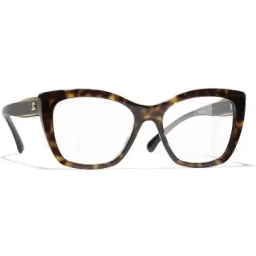 Braun/Havanna Optische Brille , Damen, Größe: 52 MM - Chanel - Modalova