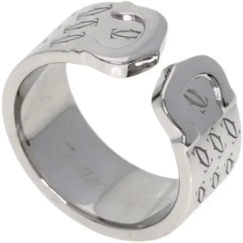 Pre-owned White Gold rings , female, Sizes: ONE SIZE - Cartier Vintage - Modalova