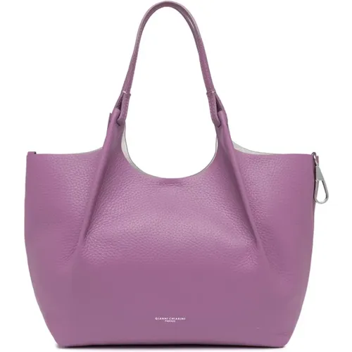 Stylish Dua Bag with Leather Handles , female, Sizes: ONE SIZE - Gianni Chiarini - Modalova