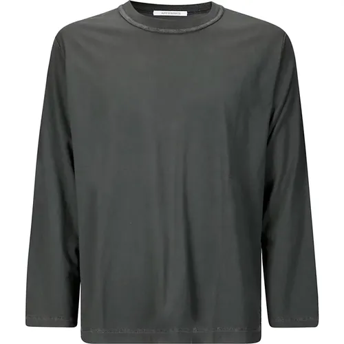 Micro Logo Long Sleeve T-Shirt , male, Sizes: L, S - Affxwrks - Modalova