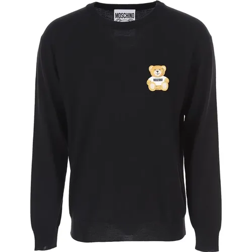 Teddy Bear Crewneck Sweatshirt , male, Sizes: XL, L - Moschino - Modalova