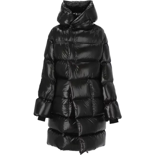 Quilted Down Jacket with Hood , female, Sizes: 2XS - Rick Owens - Modalova