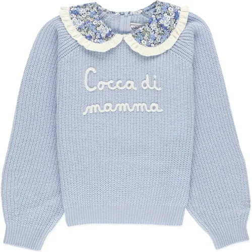 Kinder Leichtblauer Pullover mit Cocca-Print - Saint Barth - Modalova