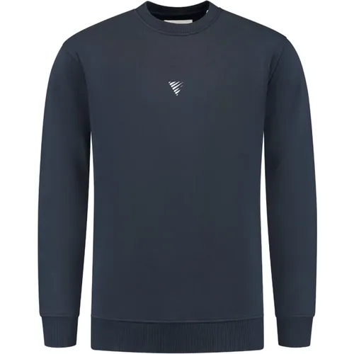 Rundhalsausschnitt Loose Fit Sweater , Herren, Größe: L - Pure Path - Modalova