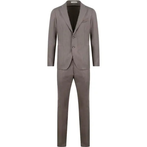 Melange Wool Suit - Slim Fit Blazer , male, Sizes: 2XL, L, XL - Tagliatore - Modalova