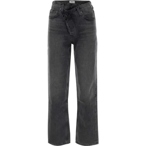 Graue Denim Jeans - Stilvoll und Trendig - Agolde - Modalova