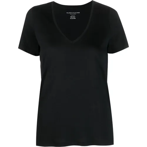 T-Shirts , Damen, Größe: XL - majestic filatures - Modalova