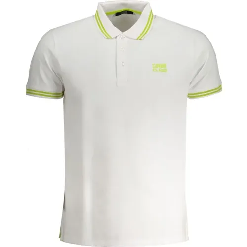 Weißes Baumwoll-Poloshirt mit Kurzen Ärmeln , Herren, Größe: 2XL - Cavalli Class - Modalova