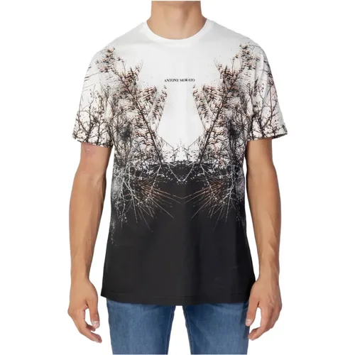 Weißes Bedrucktes T-Shirt - Antony Morato - Modalova