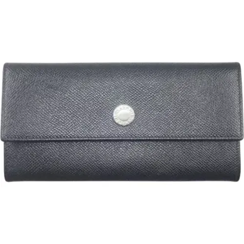 Pre-owned Leather wallets , male, Sizes: ONE SIZE - Bvlgari Vintage - Modalova