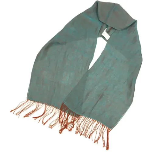 Pre-owned Linen scarves , female, Sizes: ONE SIZE - Hermès Vintage - Modalova