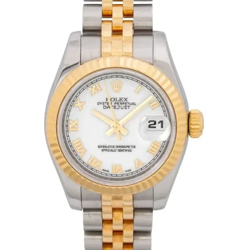 Pre-owned Yellow Gold watches , female, Sizes: ONE SIZE - Rolex Vintage - Modalova