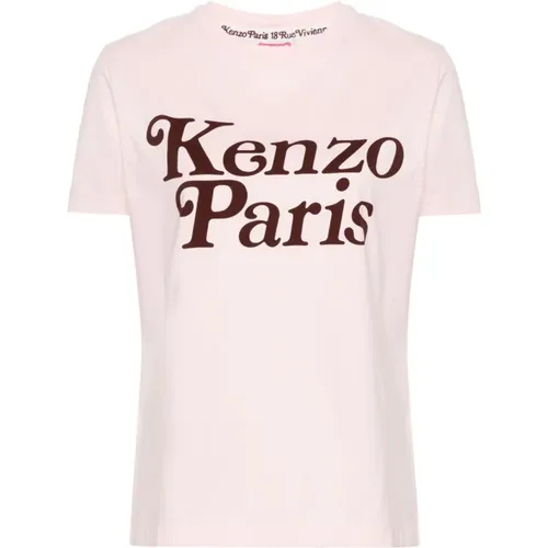 Hellrosa Logo Print T-Shirt,Verdy Logo T-Shirt - Kenzo - Modalova